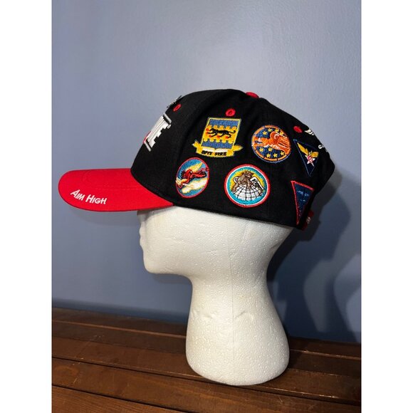 Commemorative Air Force Blue & Red W Patches + Pin OS Adjustable Baseball Cap - Picture 8 of 11